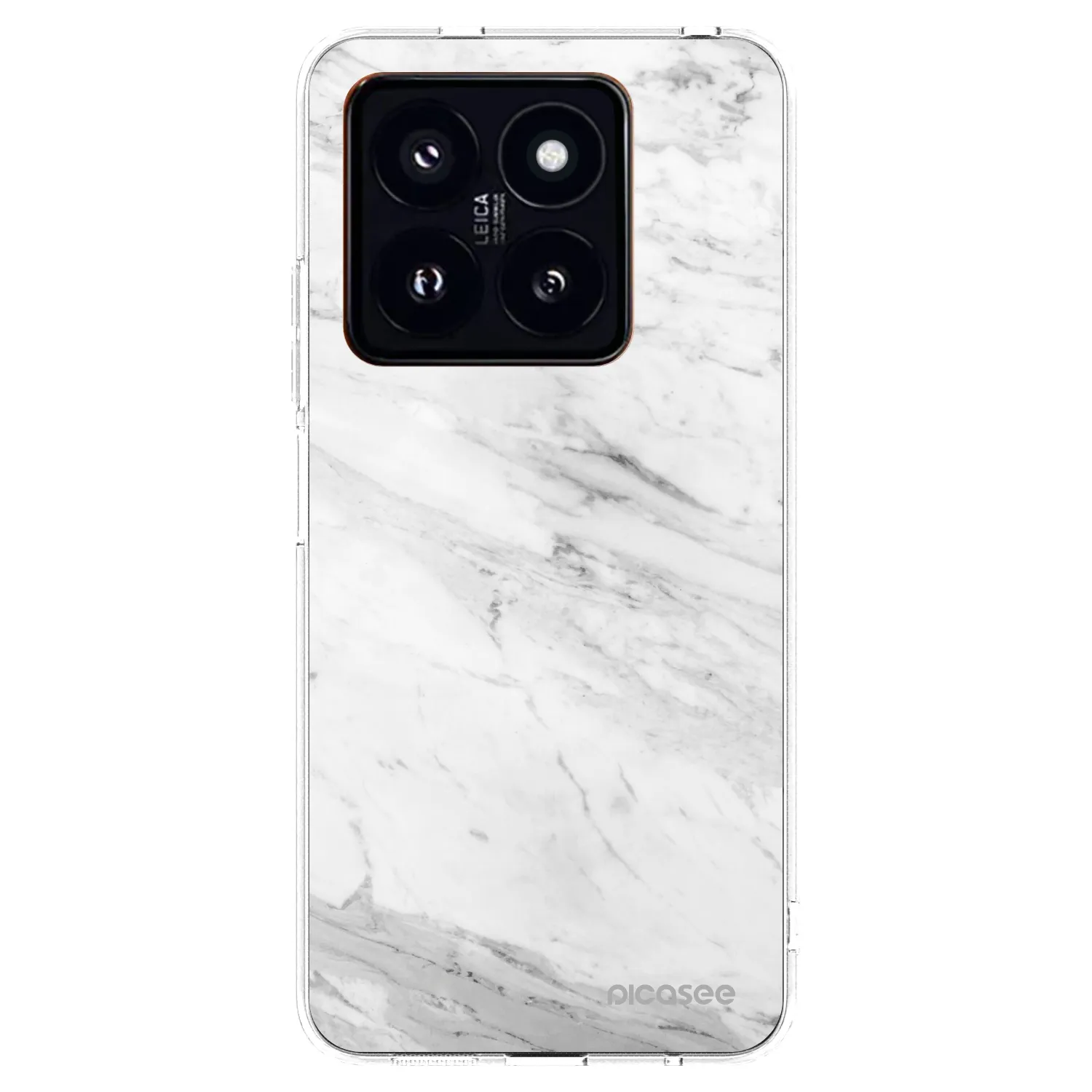 Picasee διαφανής θήκη σιλικόνης Xiaomi 14 Pro - White marble