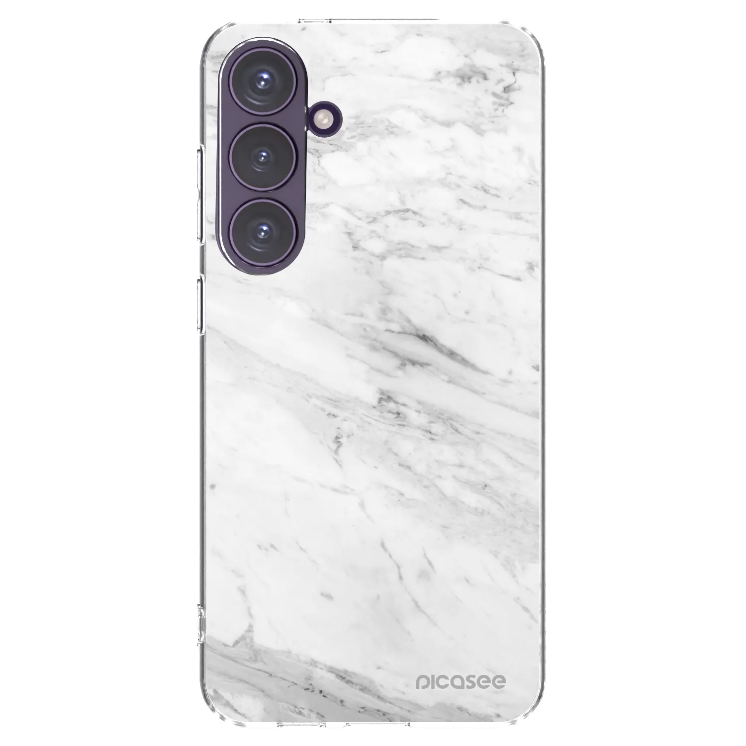 Picasee διαφανής θήκη σιλικόνης Samsung Galaxy S24+ S926B 5G - White marble