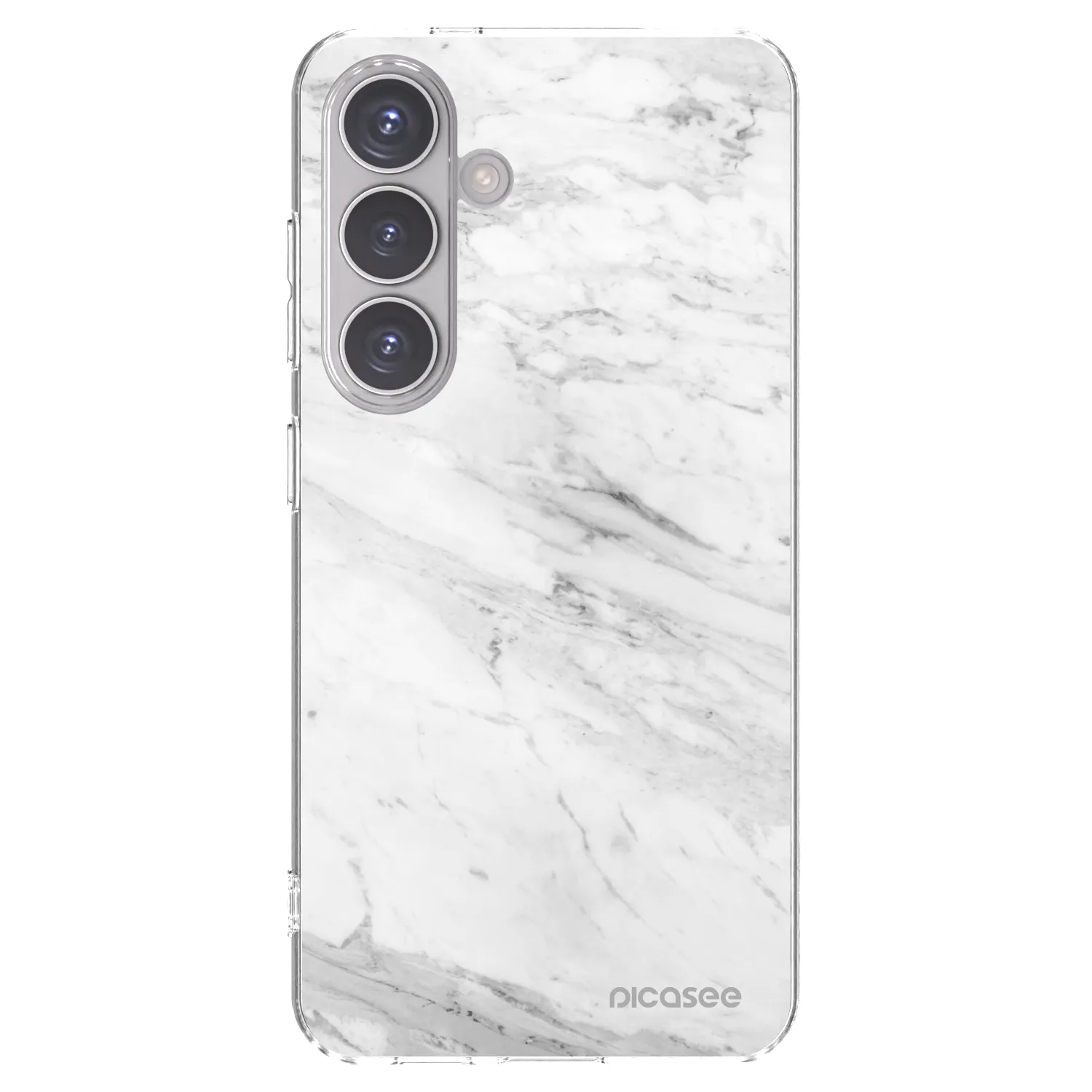 Picasee διαφανής θήκη σιλικόνης Samsung Galaxy S24 S921B 5G - White marble