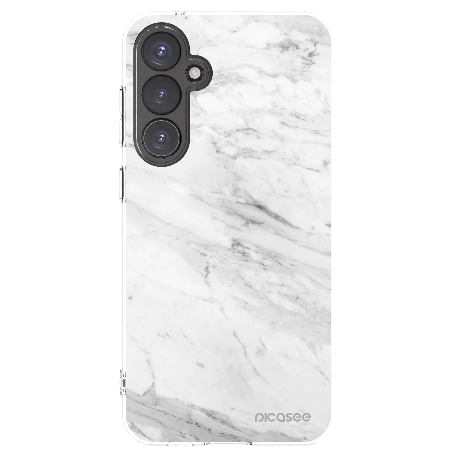 Picasee διαφανής θήκη σιλικόνης Samsung Galaxy S23 FE S711B - White marble