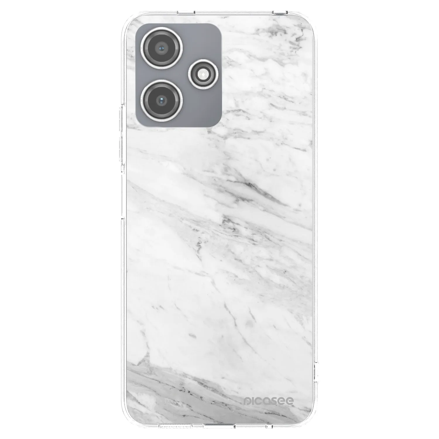 Picasee διαφανής θήκη σιλικόνης Xiaomi Redmi 12 5G - White marble