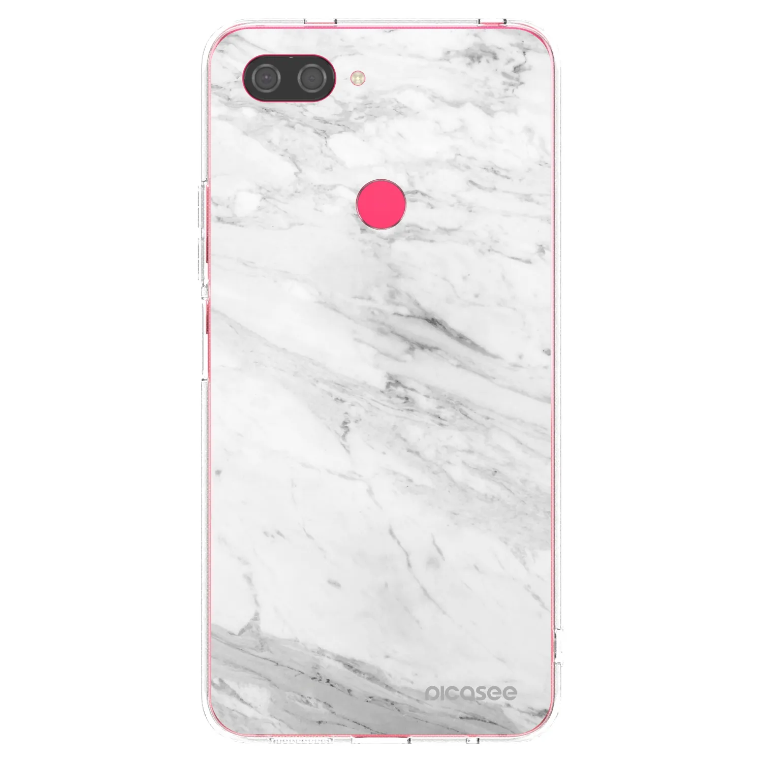 Picasee διαφανής θήκη σιλικόνης Xiaomi Mi 8 Lite - White marble