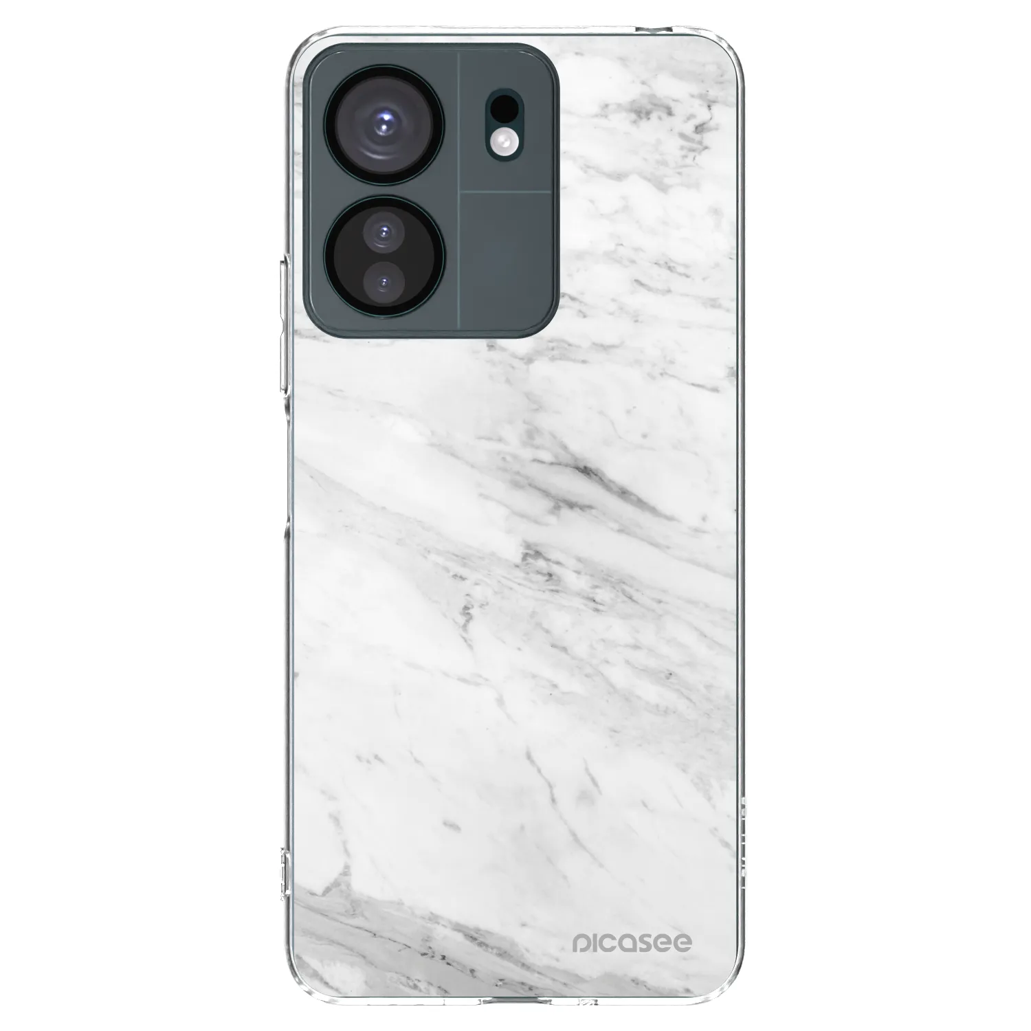Picasee διαφανής θήκη σιλικόνης Xiaomi Redmi 13C 4G - White marble