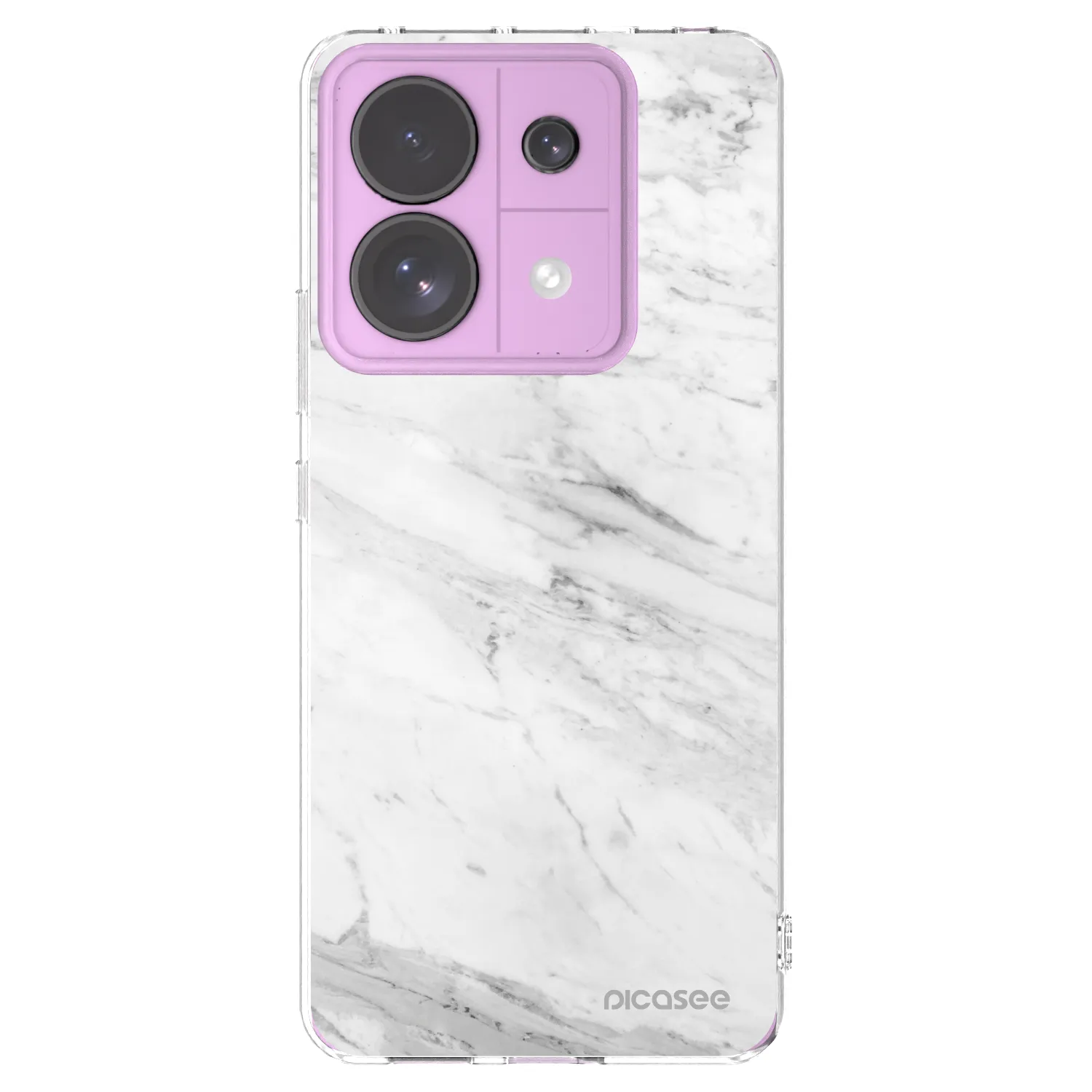 Picasee διαφανής θήκη σιλικόνης Xiaomi Redmi Note 13 Pro 5G - White marble