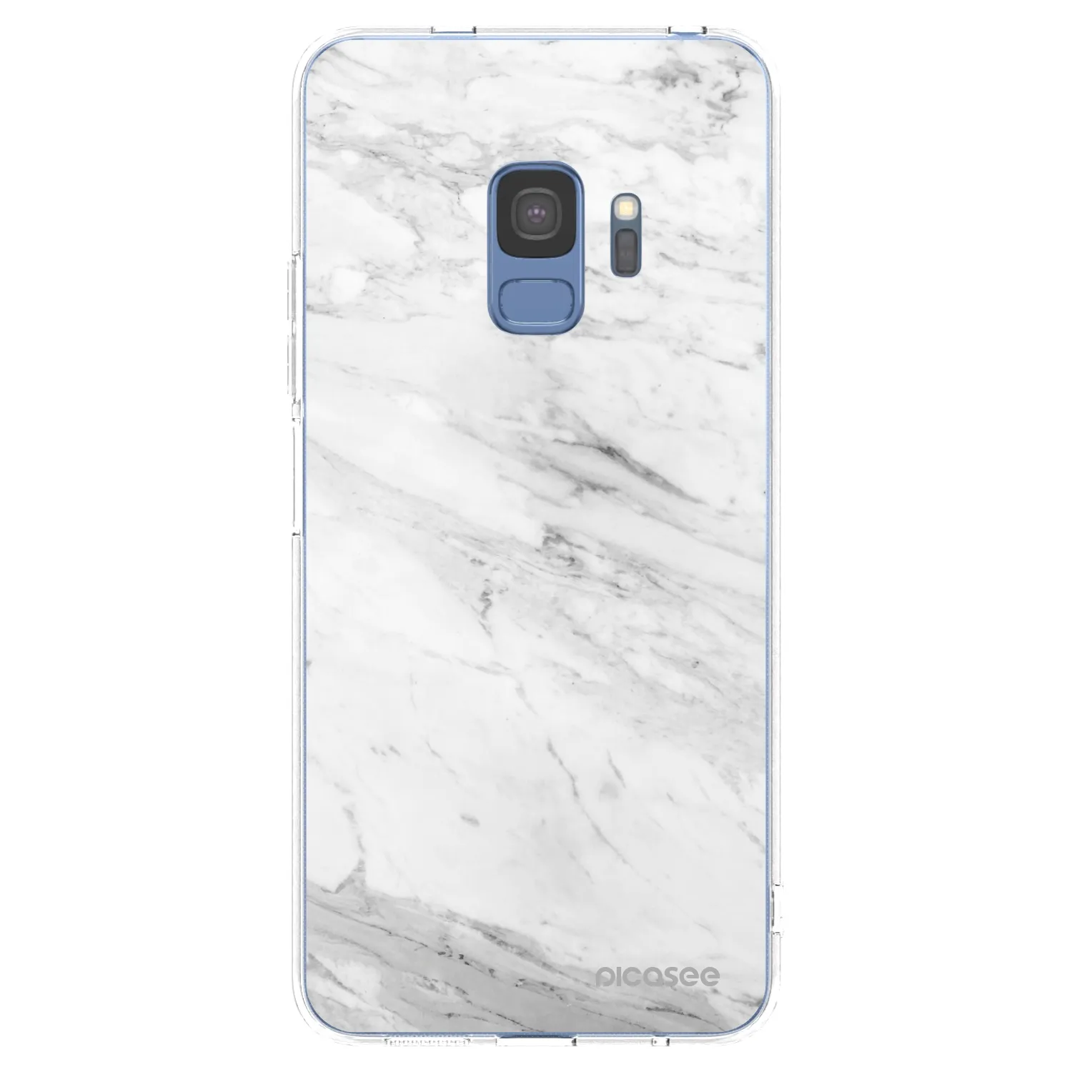Picasee διαφανής θήκη σιλικόνης Samsung Galaxy S9 G960F - White marble