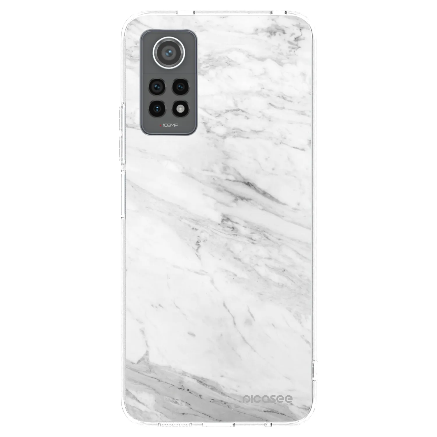Picasee διαφανής θήκη σιλικόνης Xiaomi Redmi Note 12 Pro 4G - White marble