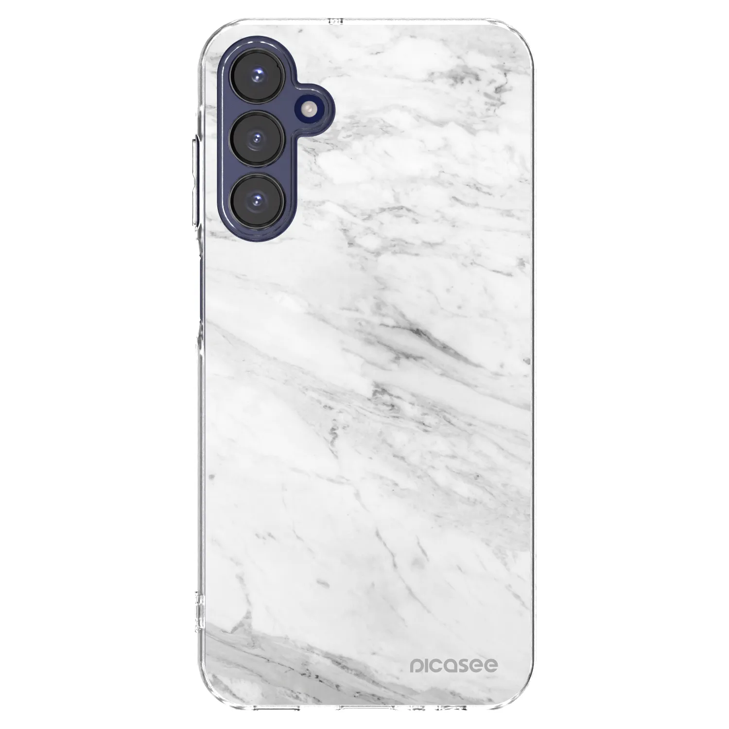 Picasee διαφανής θήκη σιλικόνης Samsung Galaxy A15 A155F 4G - White marble