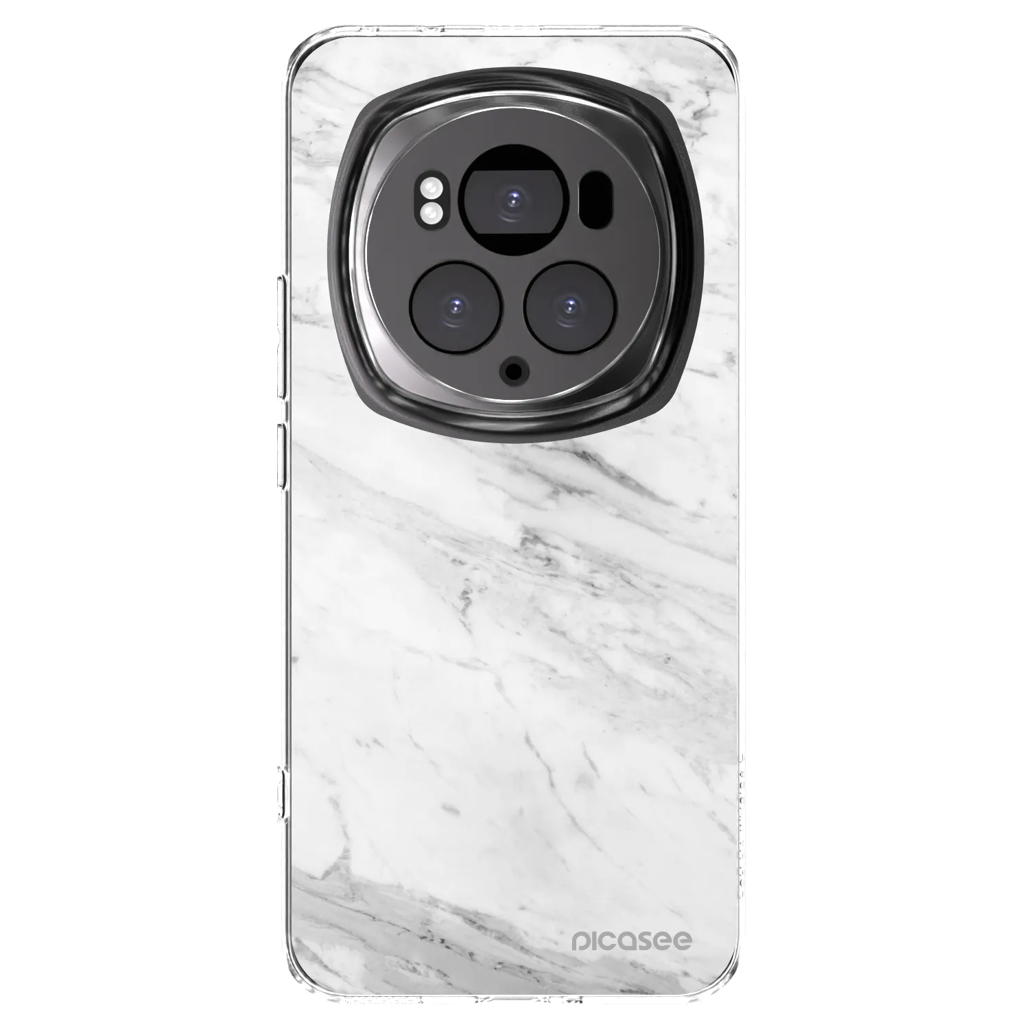 Picasee διαφανής θήκη σιλικόνης Honor Magic6 Pro - White marble