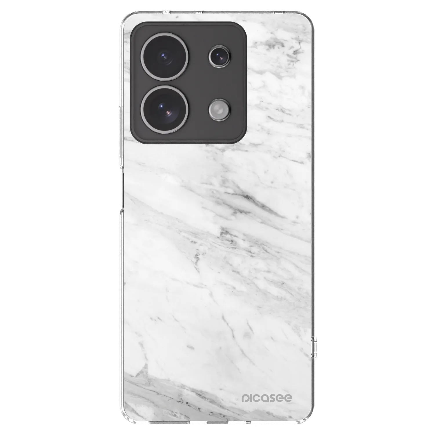 Picasee διαφανής θήκη σιλικόνης Xiaomi Redmi Note 13 4G - White marble