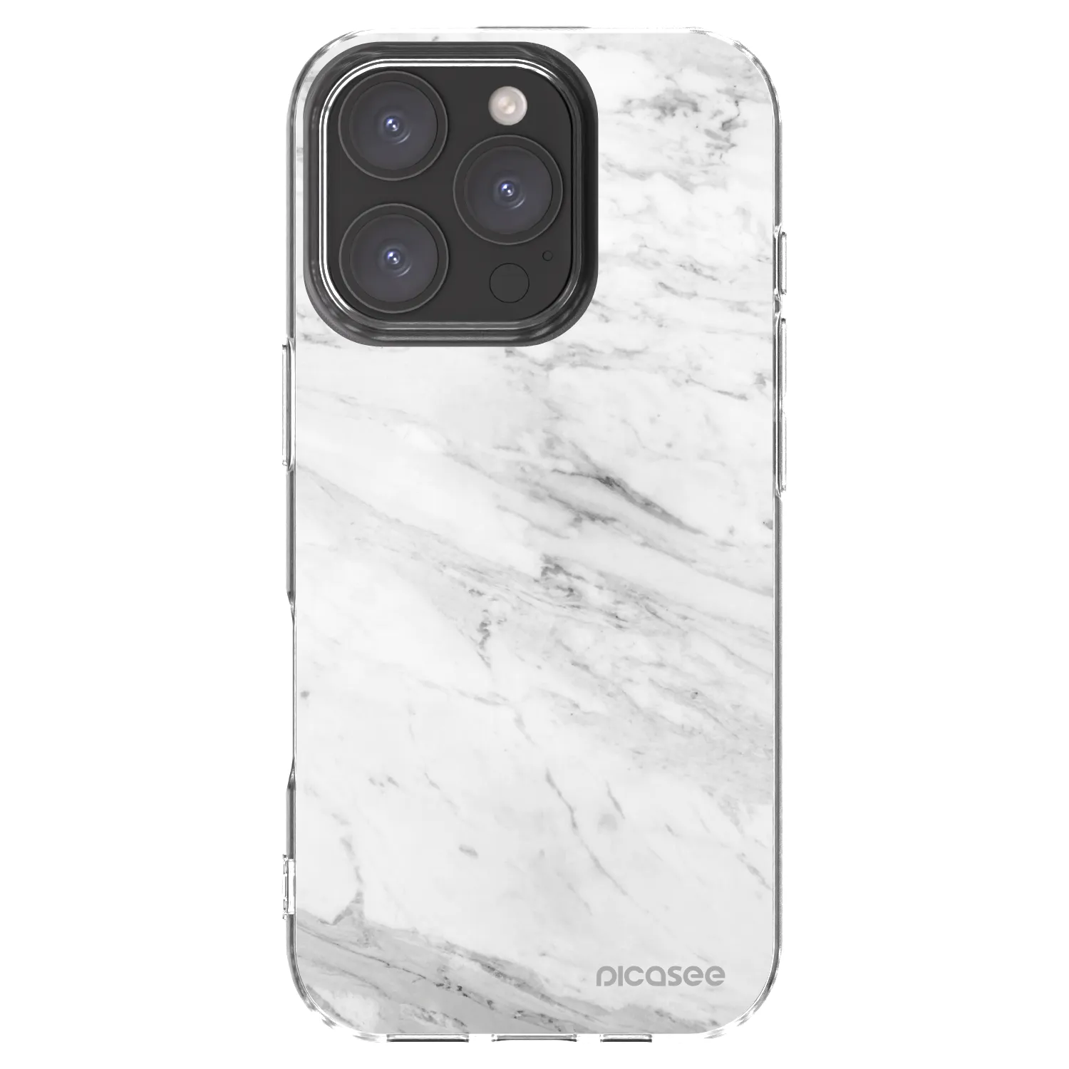 Picasee διαφανής θήκη σιλικόνης Apple iPhone 16 Pro - White marble