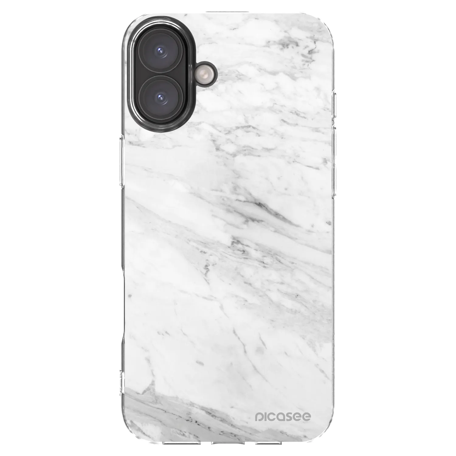 Picasee διαφανής θήκη σιλικόνης Apple iPhone 16 Plus - White marble