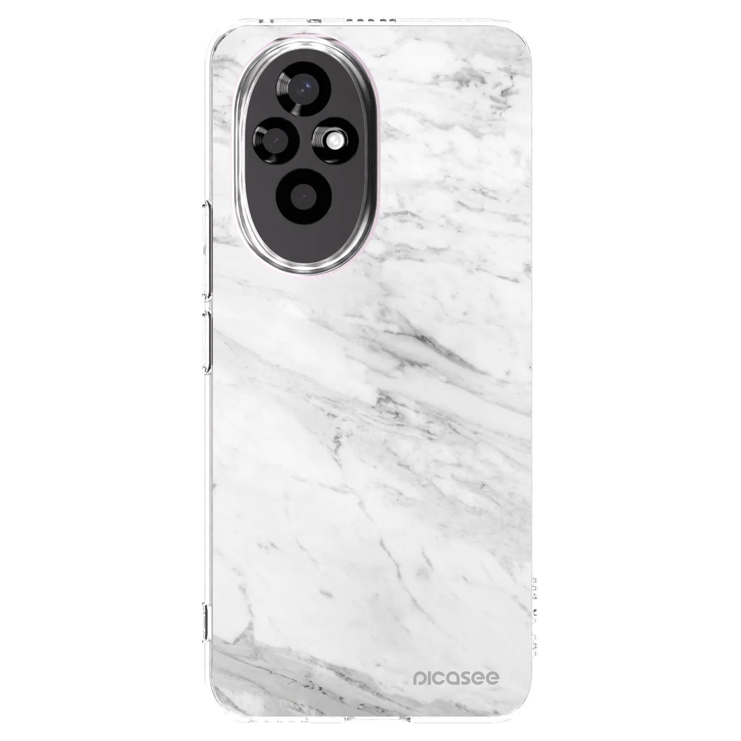 Picasee διαφανής θήκη σιλικόνης Honor 200 5G - White marble