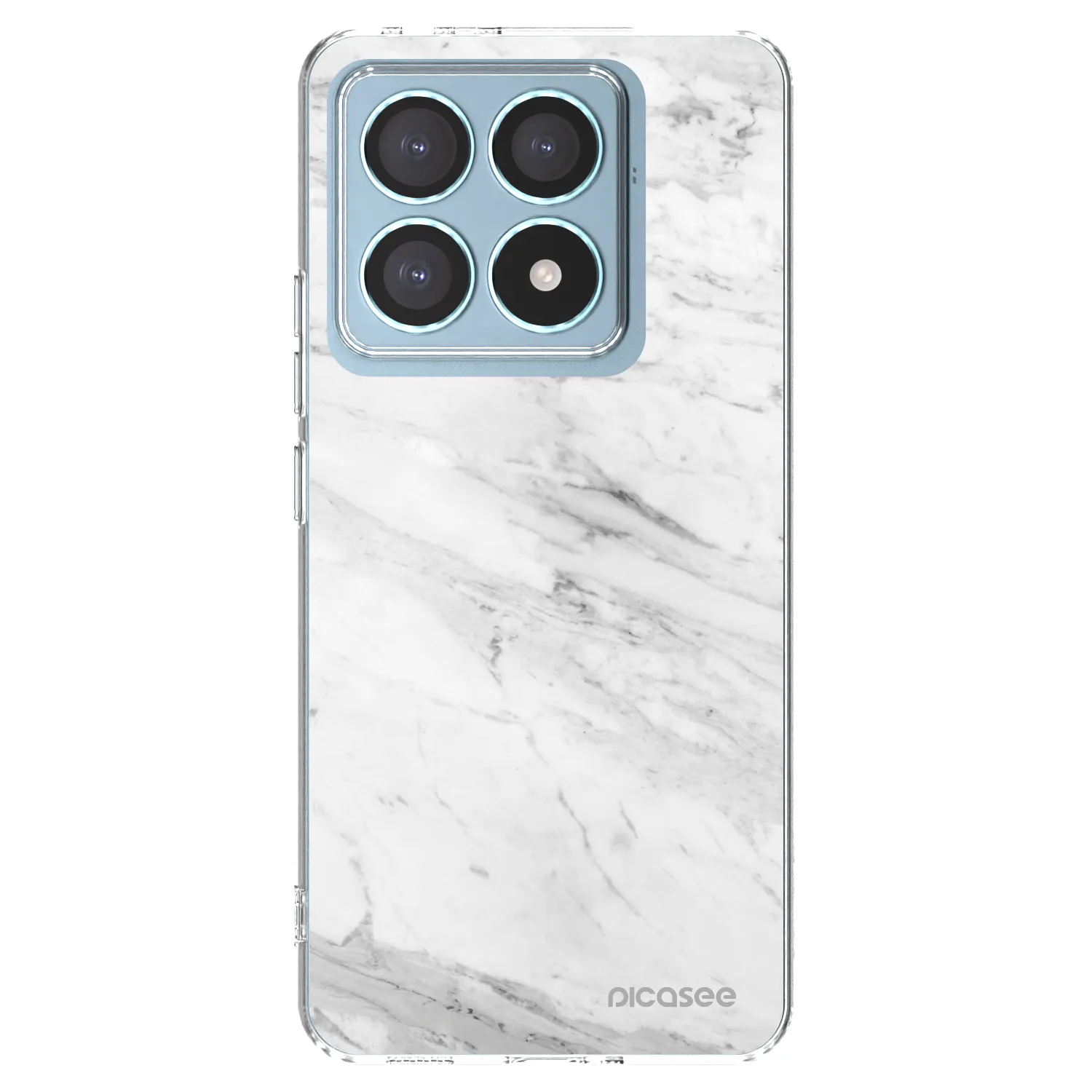 Picasee διαφανής θήκη σιλικόνης Xiaomi 14T Pro - White marble