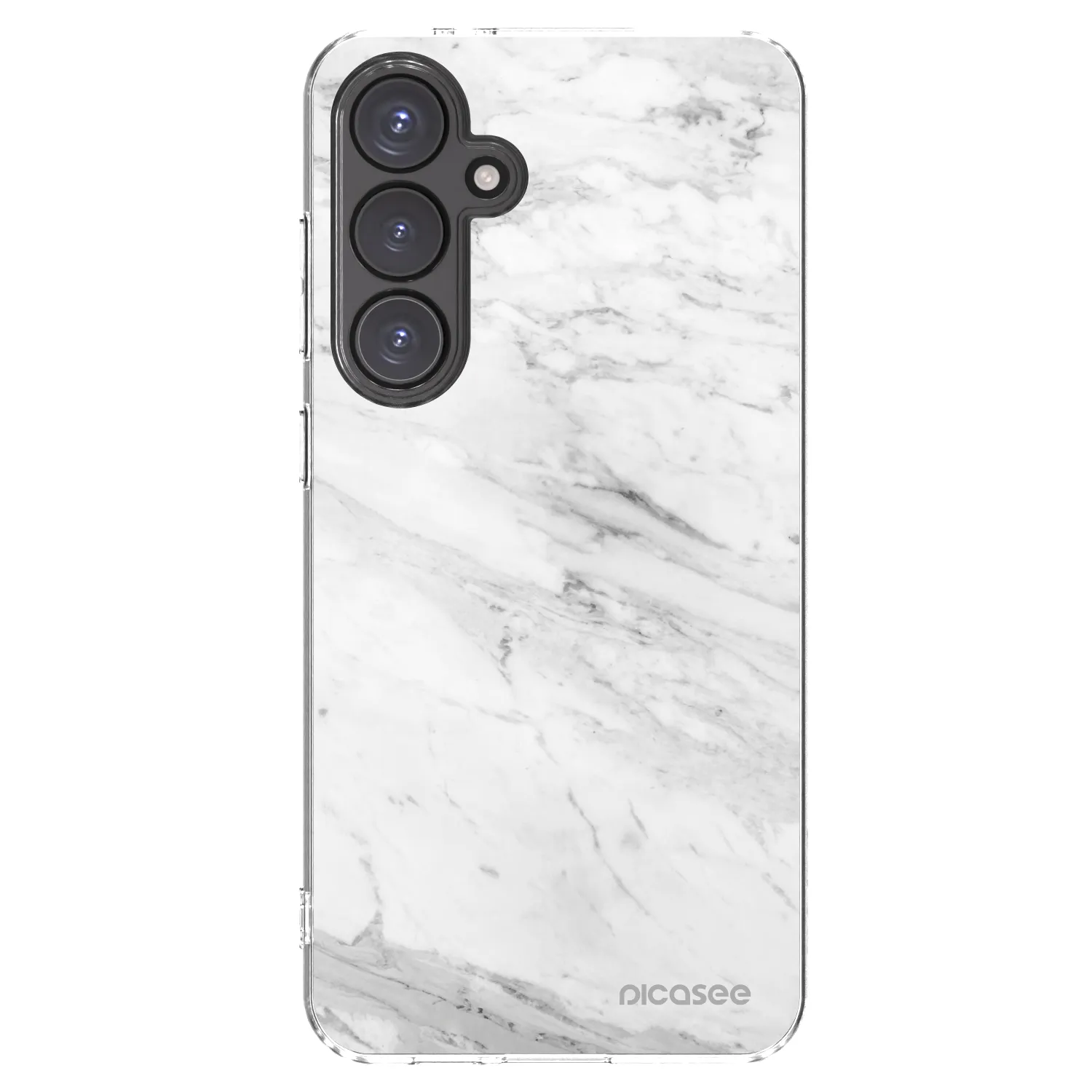 Picasee διαφανής θήκη σιλικόνης Samsung Galaxy S24 FE S721B - White marble