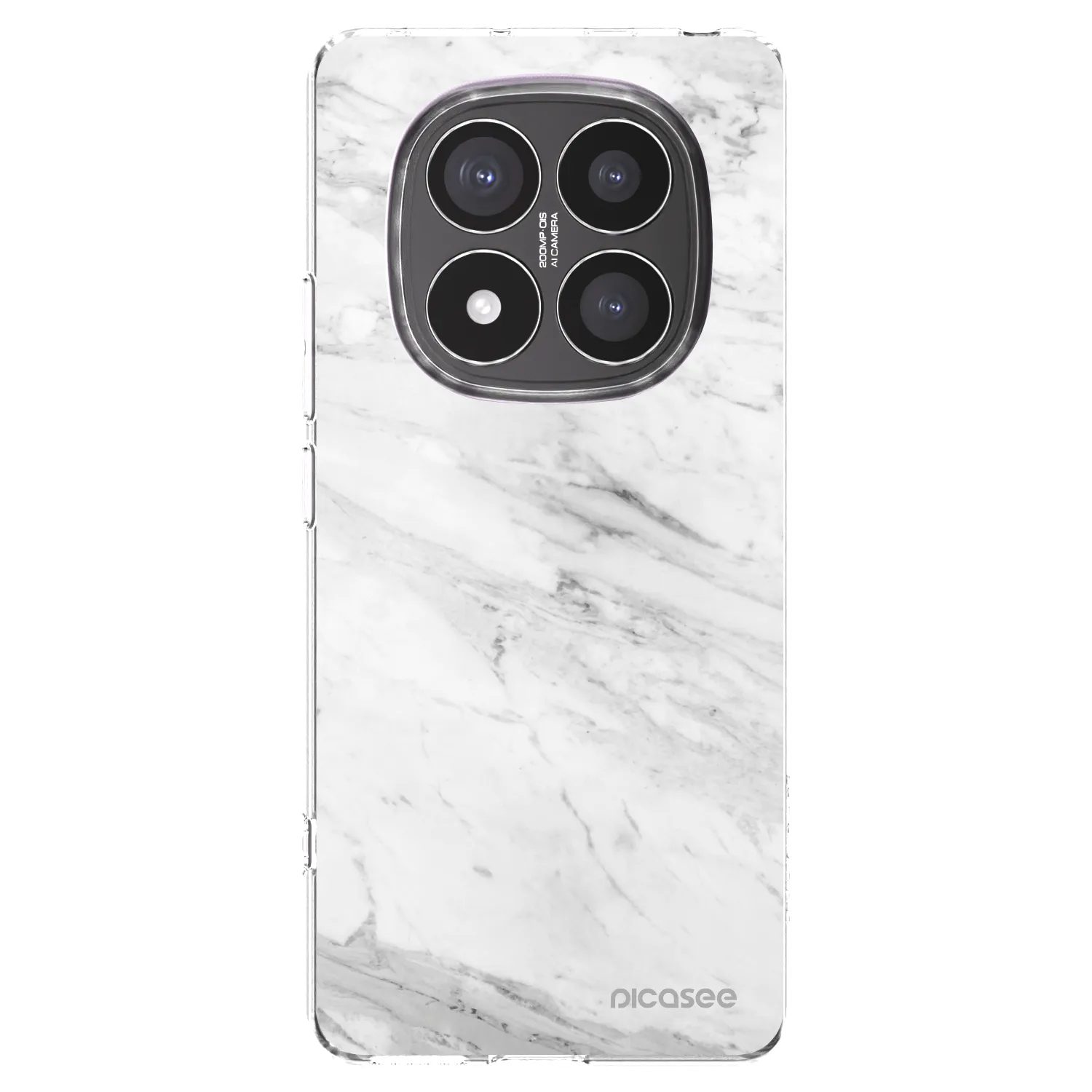 Picasee διαφανής θήκη σιλικόνης Xiaomi Redmi Note 14 Pro+ 5G - White marble