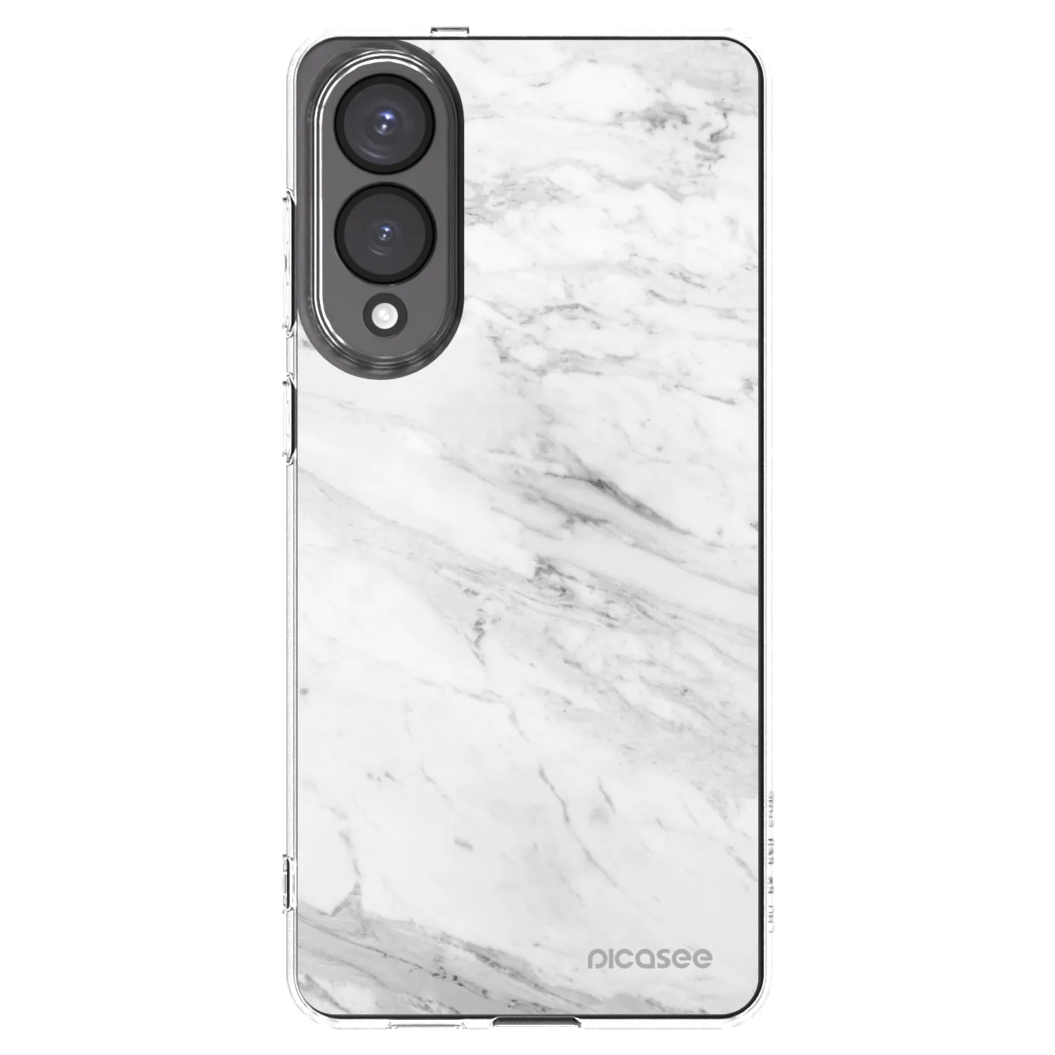 Picasee διαφανής θήκη σιλικόνης Samsung Galaxy S25 Edge 5G - White marble