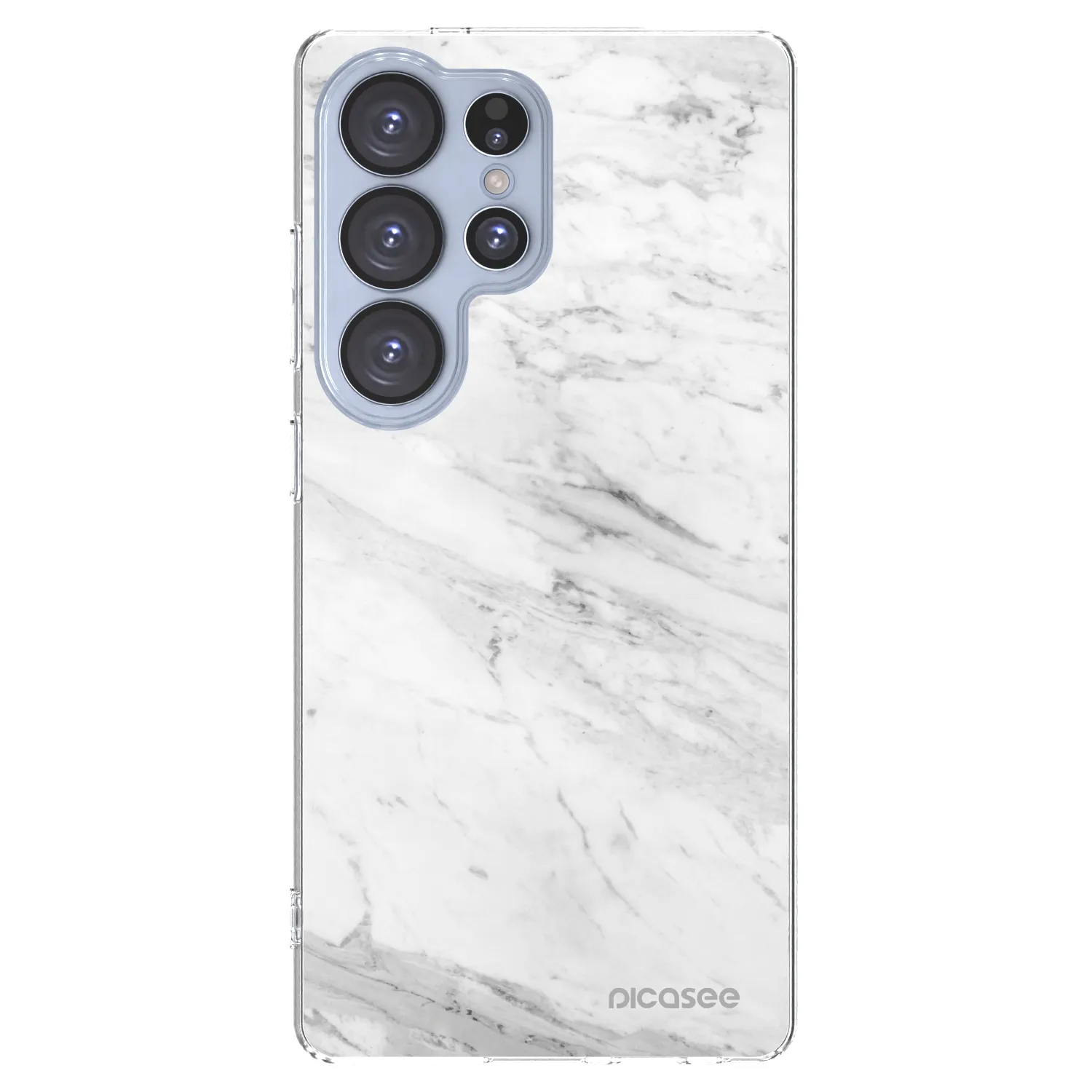 Picasee διαφανής θήκη σιλικόνης Samsung Galaxy S25 Ultra 5G - White marble