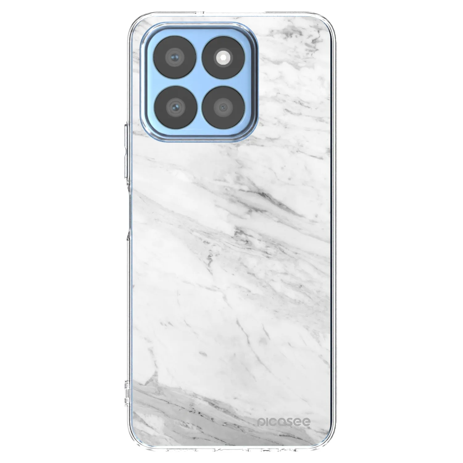 Picasee διαφανής θήκη σιλικόνης Honor X8c - White marble