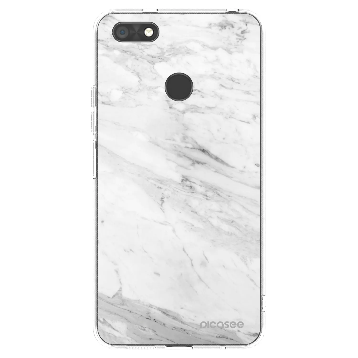 Picasee διαφανής θήκη σιλικόνης Huawei P9 Lite Mini - White marble