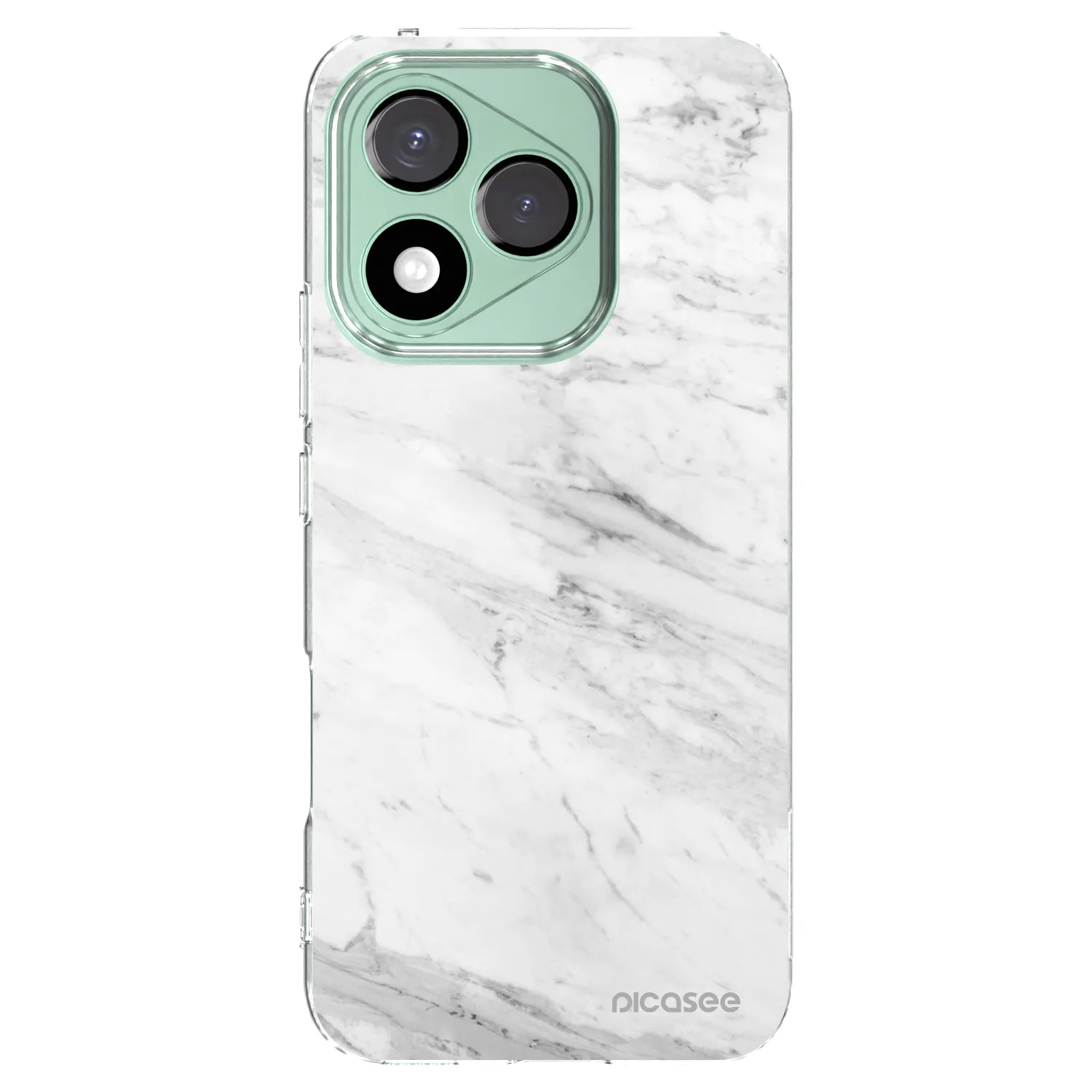 Picasee διαφανής θήκη σιλικόνης Honor 400 Lite 5G - White marble