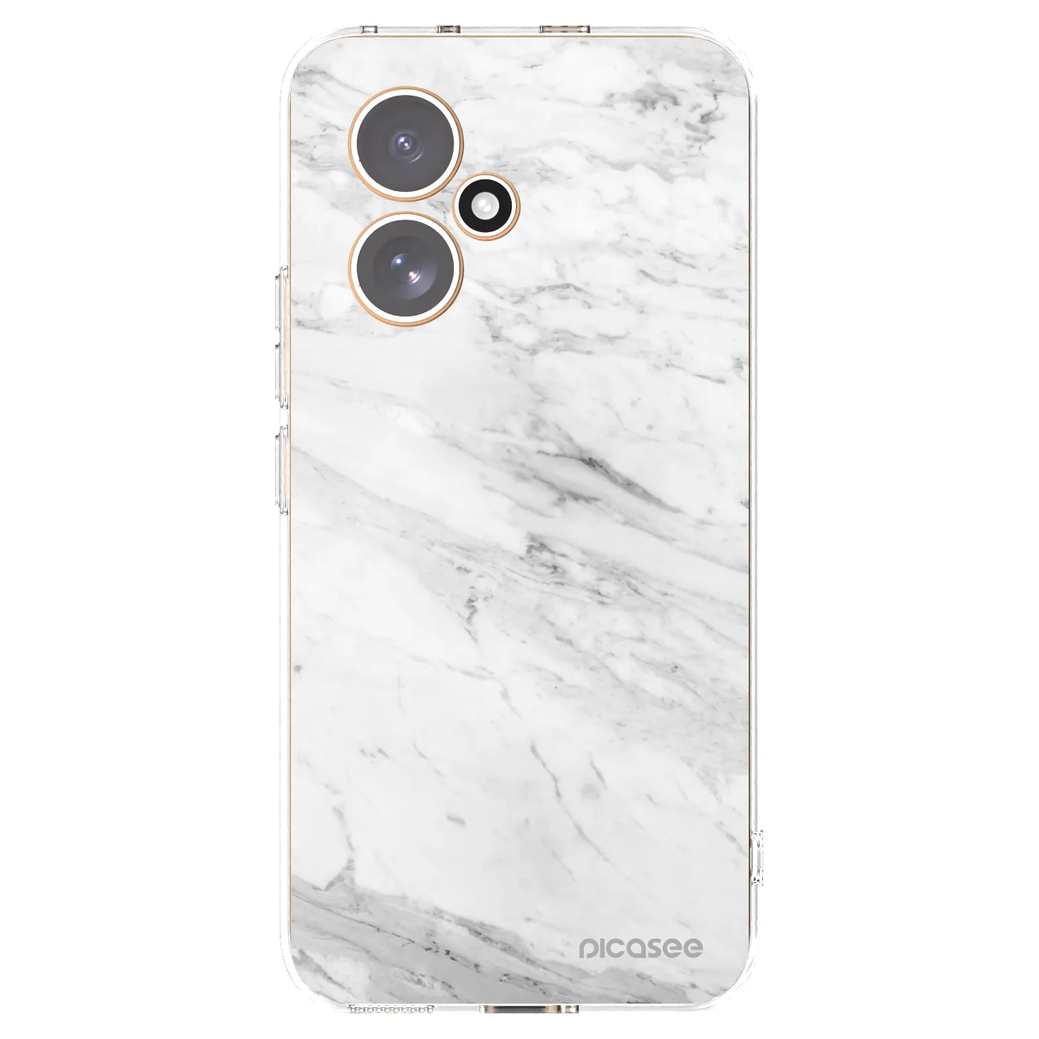 Picasee διαφανής θήκη σιλικόνης Honor 400 5G - White marble