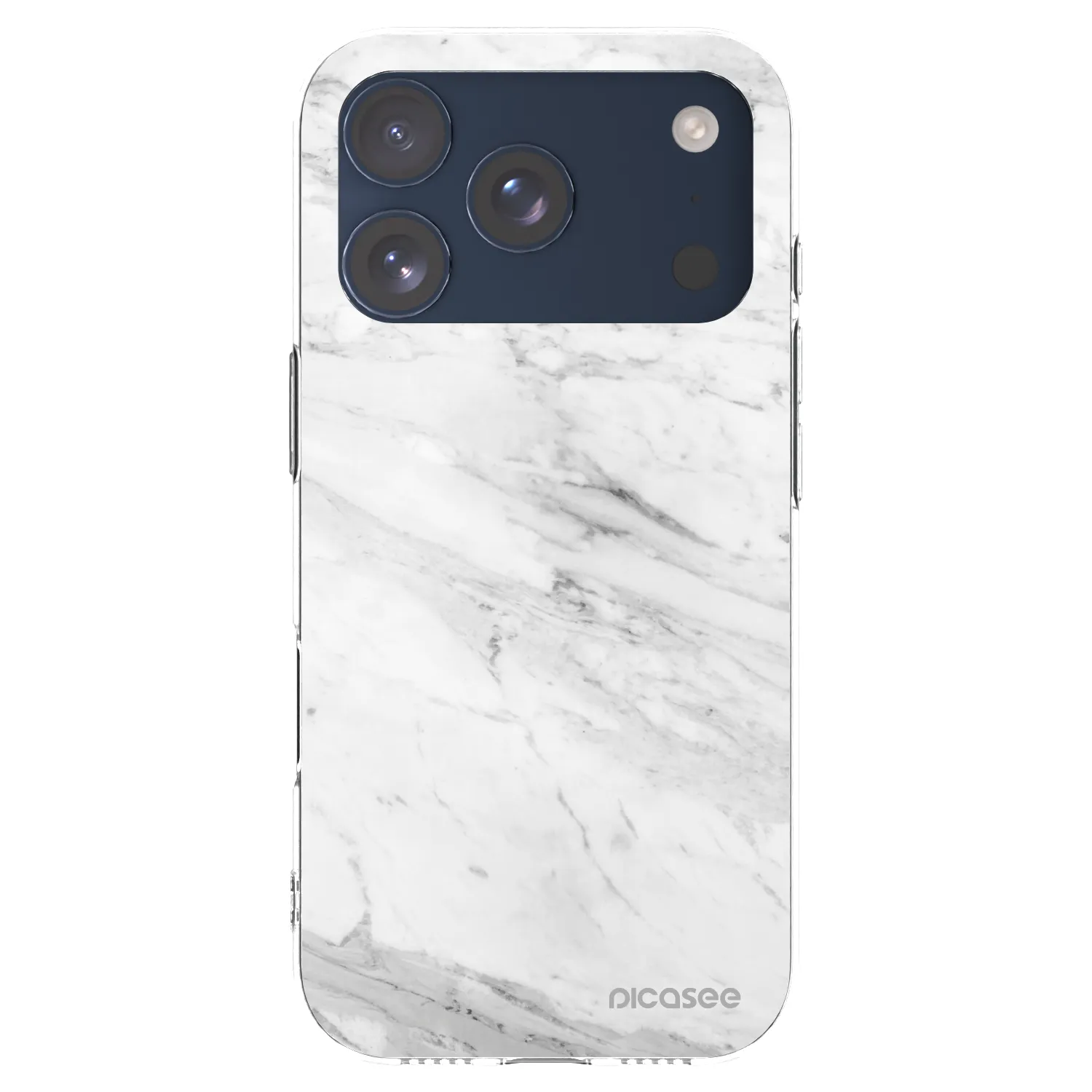 Picasee διαφανής θήκη σιλικόνης Apple iPhone 17 Pro - White marble