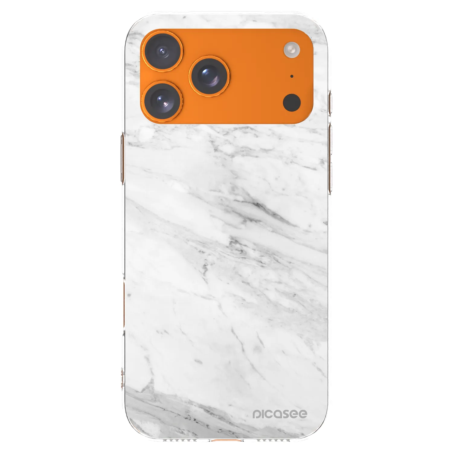 Picasee διαφανής θήκη σιλικόνης Apple iPhone 17 Pro Max - White marble