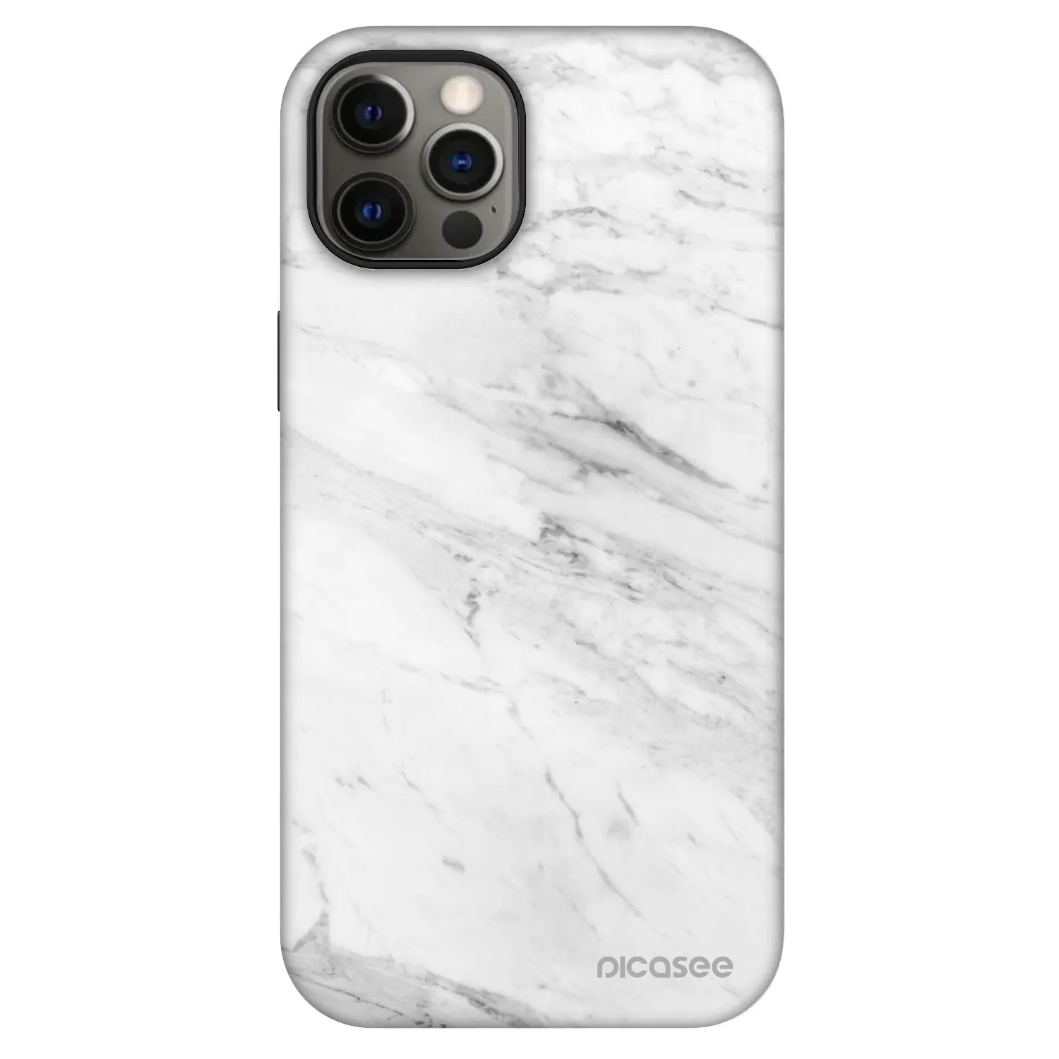 Picasee Fashion Case MagSafe για Apple iPhone 12 - White marble