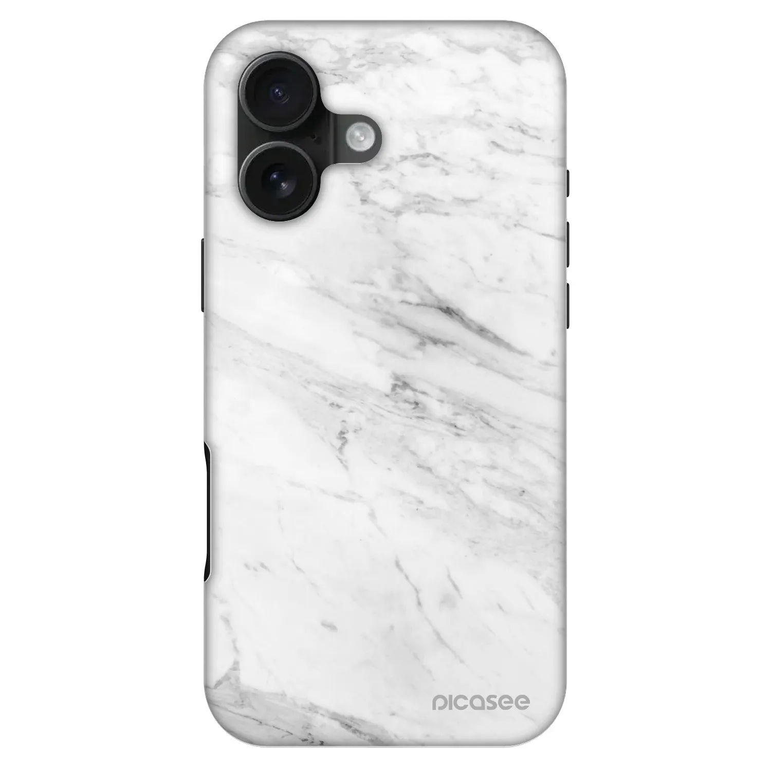Picasee Fashion Case MagSafe για Apple iPhone 16 - White marble