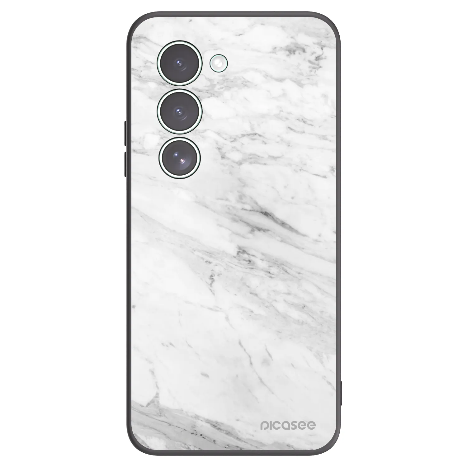 Picasee Μαύρη θήκη σιλικόνης για Xiaomi Redmi 15 5G - White marble