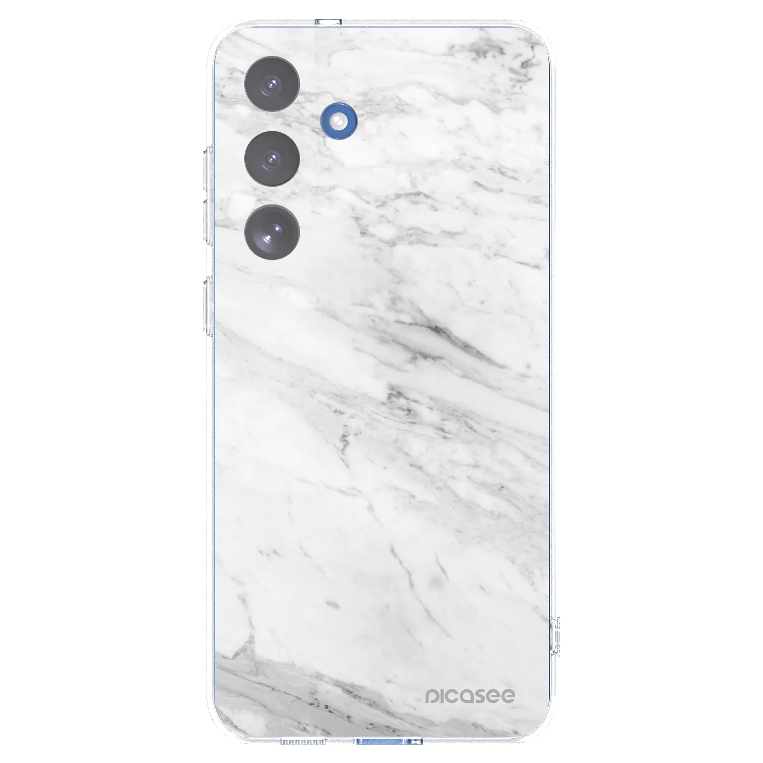Picasee διαφανής θήκη σιλικόνης Samsung Galaxy S25 FE 5G - White marble