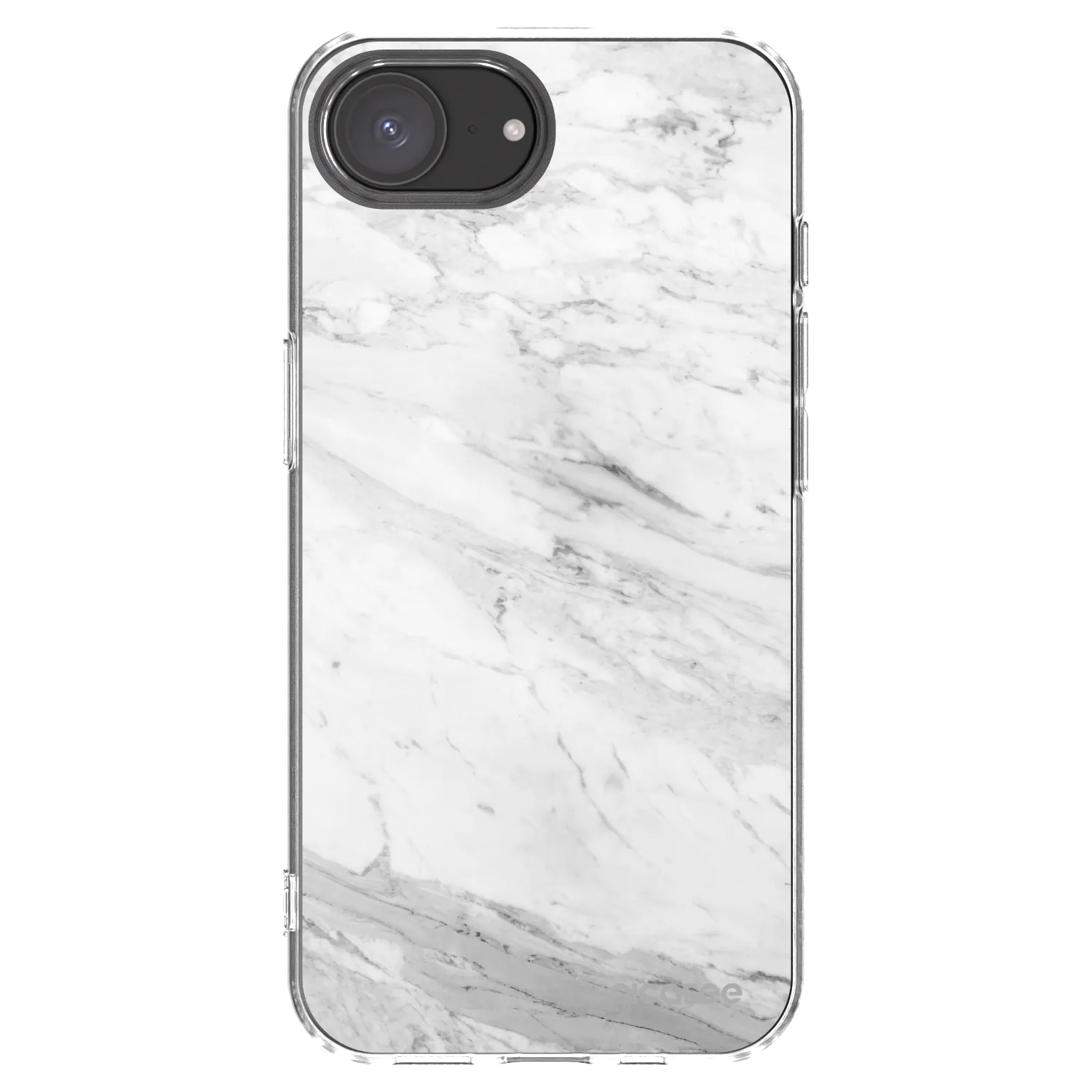 Picasee διαφανής θήκη σιλικόνης Apple iPhone 17e - White marble