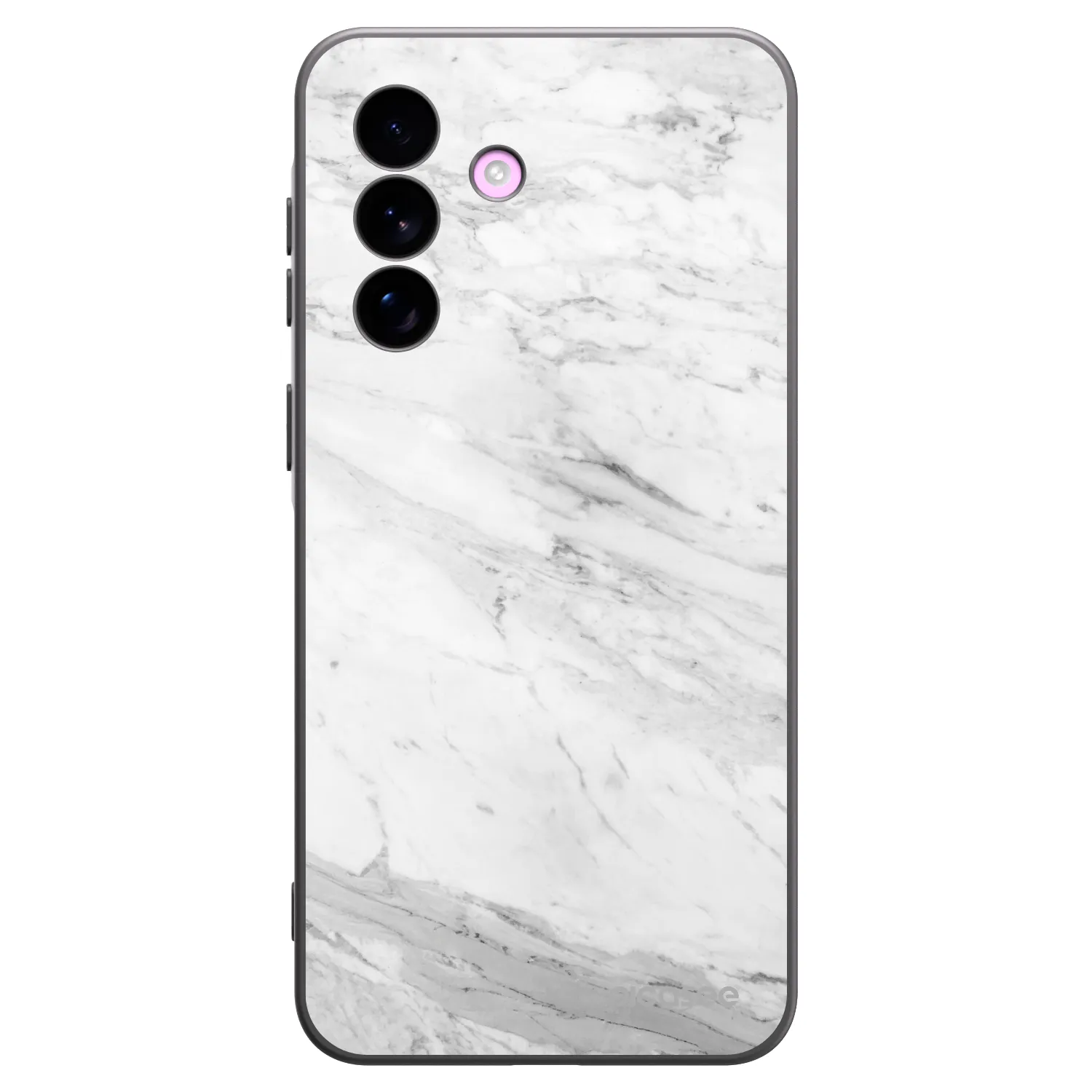 Picasee Μαύρη θήκη σιλικόνης για Samsung Galaxy A57 5G - White marble