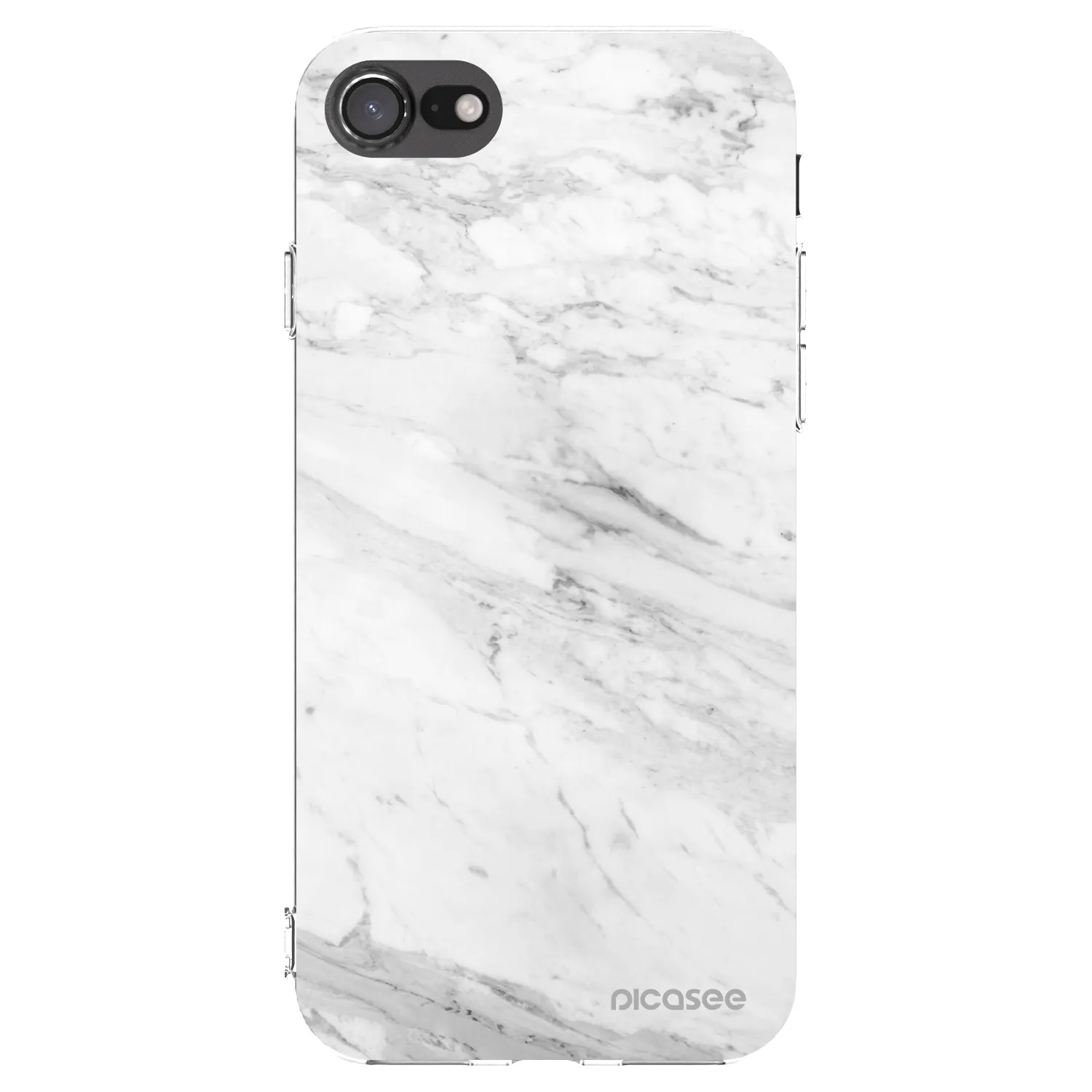 Picasee διαφανής θήκη σιλικόνης Apple iPhone 8 - White marble