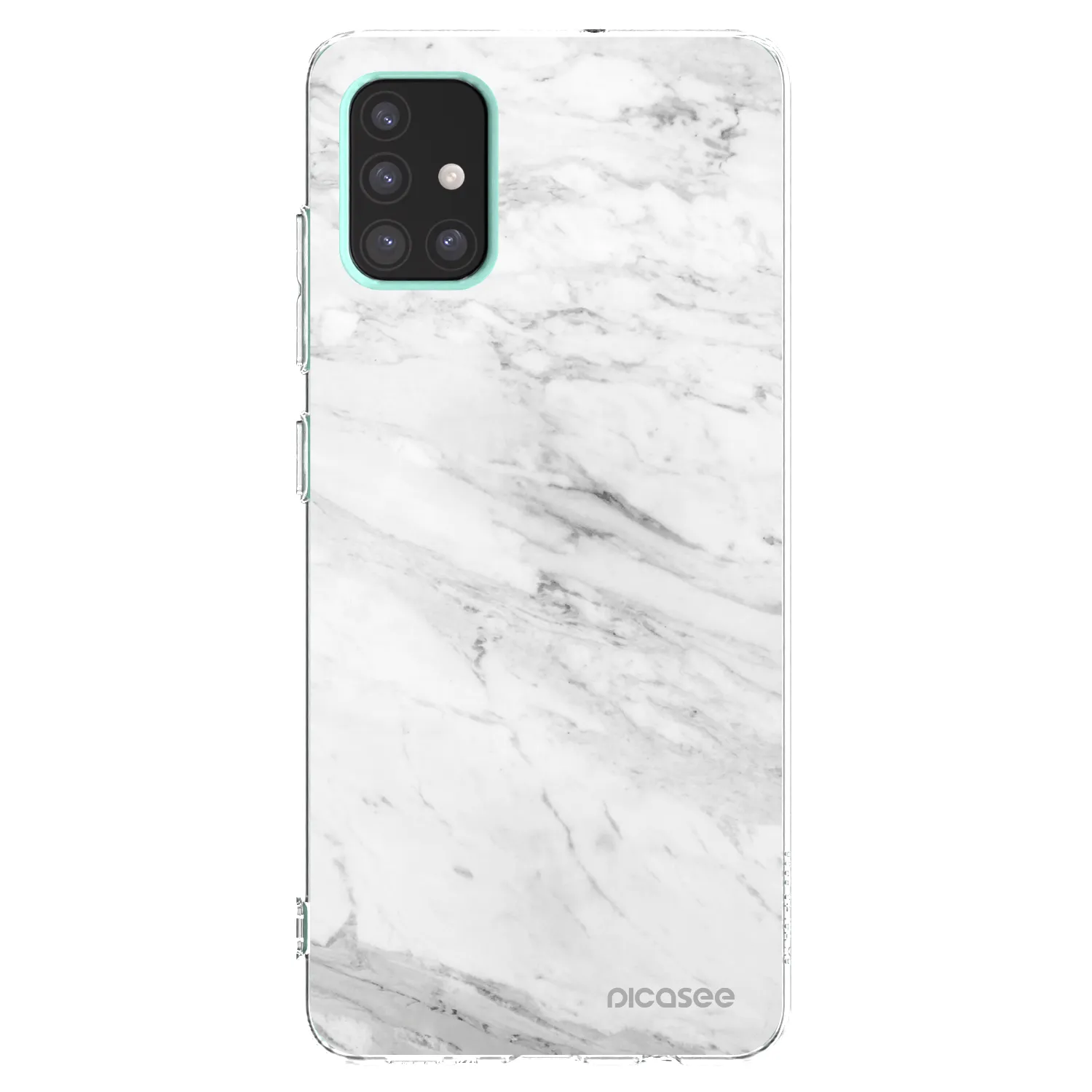 Picasee διαφανής θήκη σιλικόνης Samsung Galaxy A51 A515F - White marble