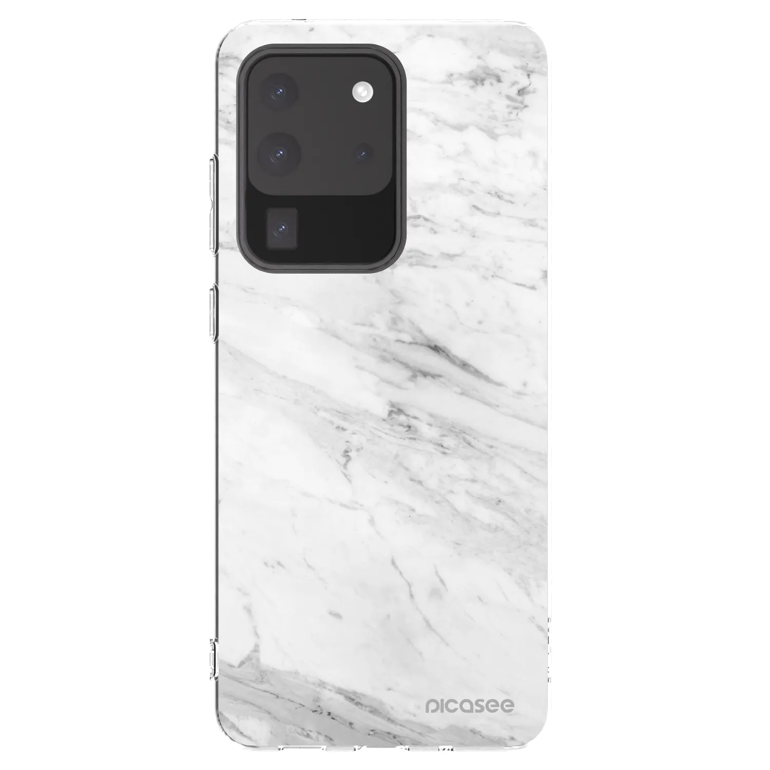 Picasee διαφανής θήκη σιλικόνης Samsung Galaxy S20 Ultra 5G G988F - White marble