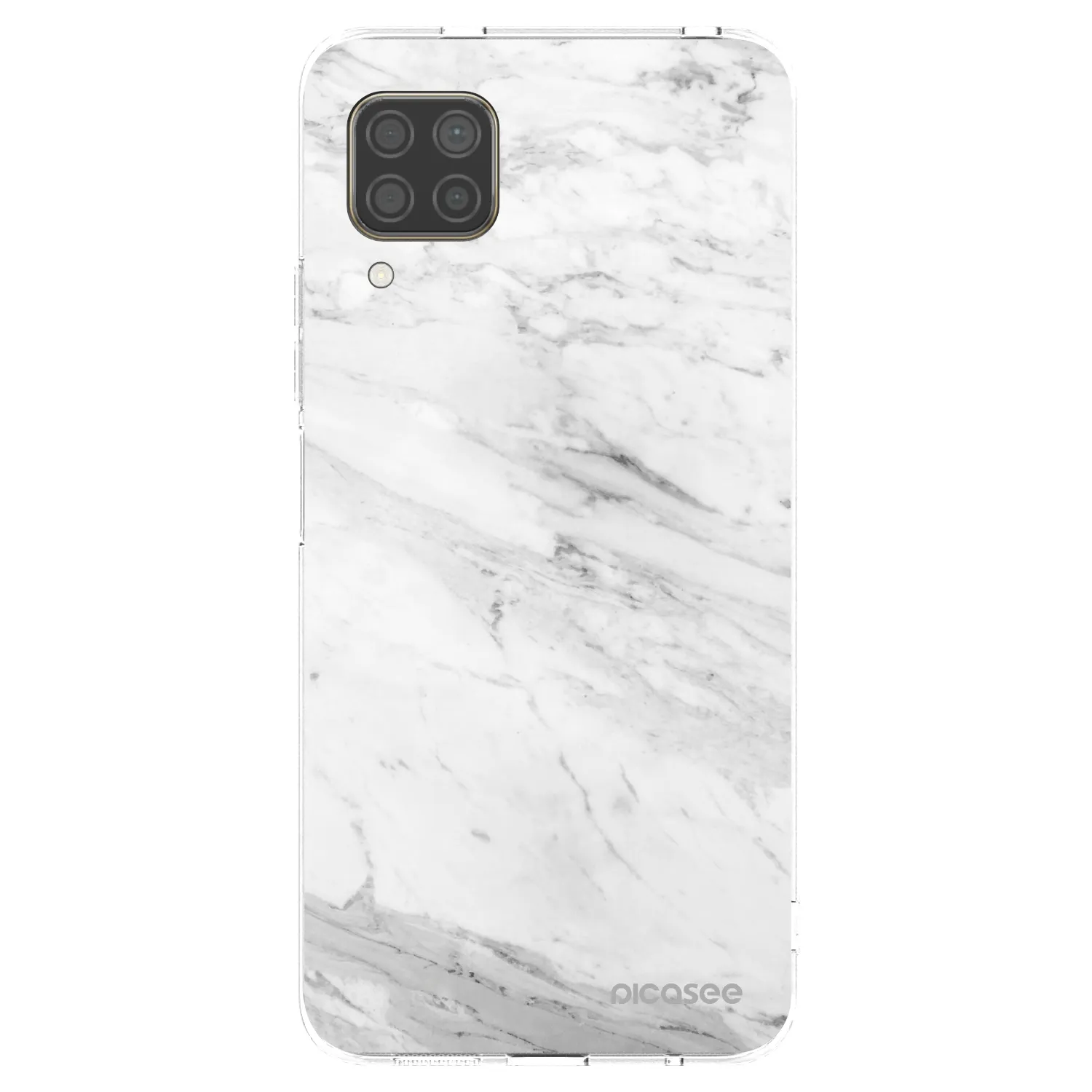 Picasee διαφανής θήκη σιλικόνης Huawei P40 Lite - White marble