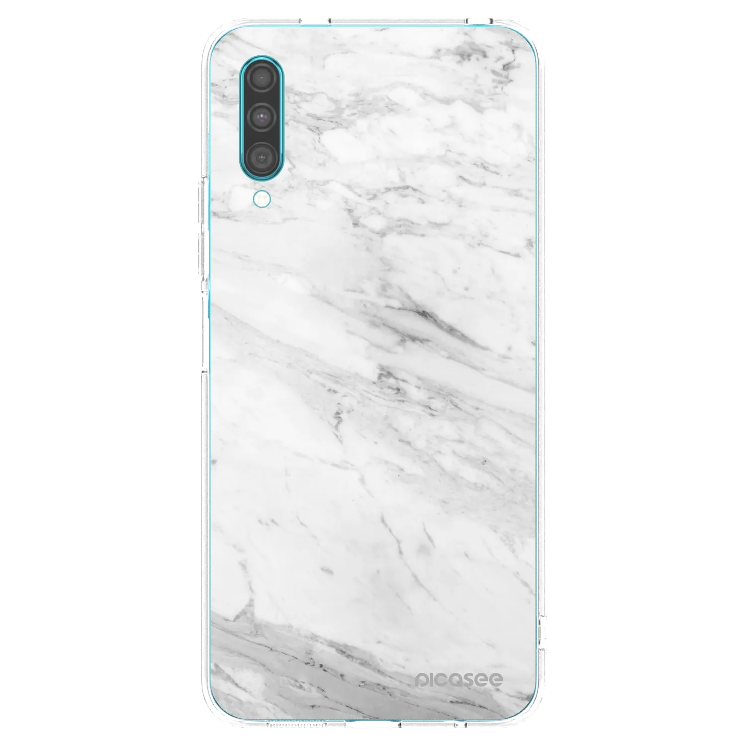 Picasee διαφανής θήκη σιλικόνης Samsung Galaxy A30s A307F - White marble
