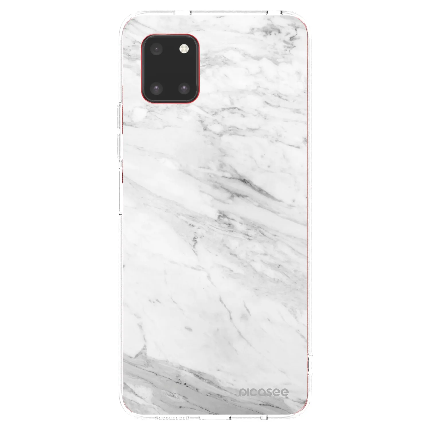 Picasee διαφανής θήκη σιλικόνης Samsung Galaxy Note 10 Lite N770F - White marble