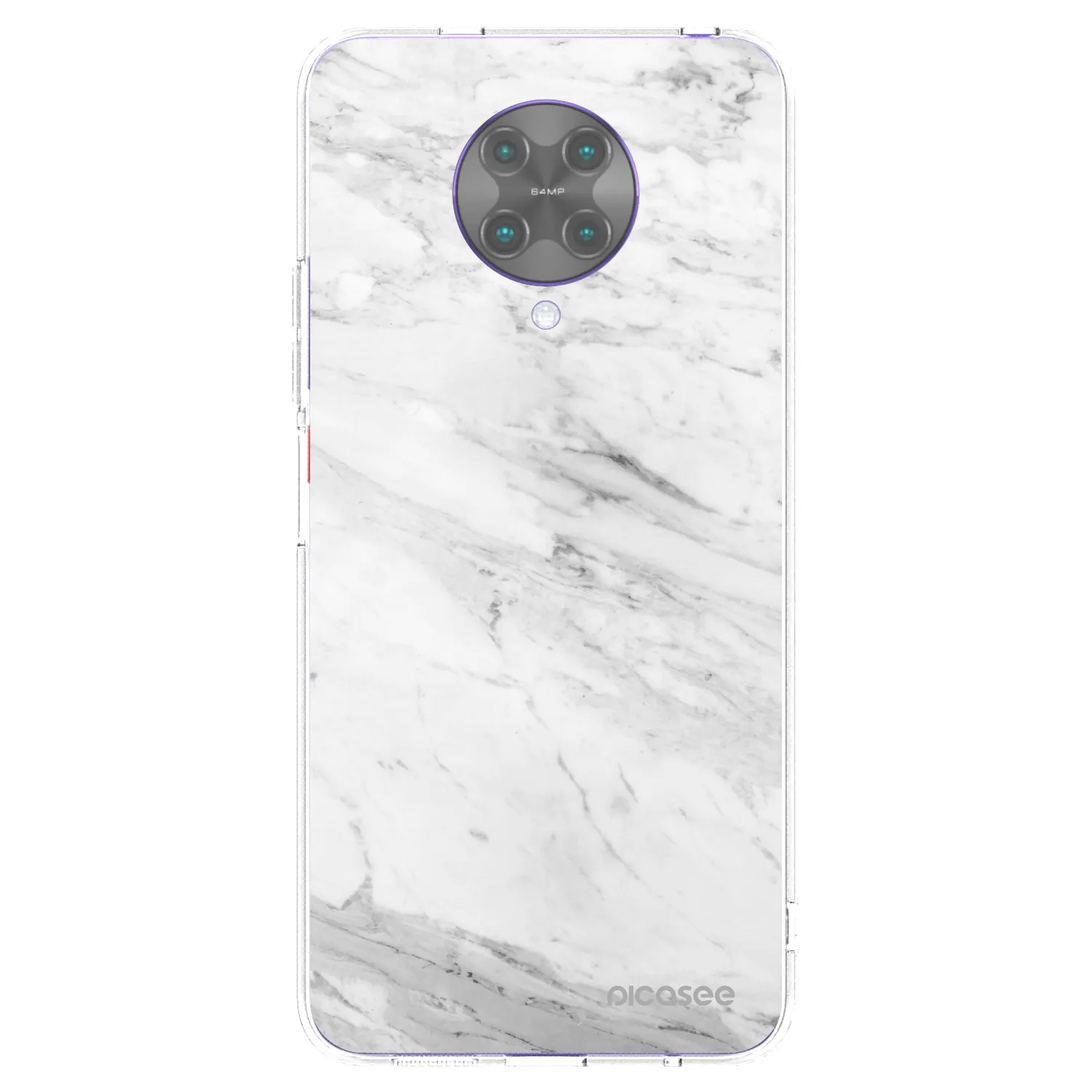 Picasee διαφανής θήκη σιλικόνης Xiaomi Poco F2 Pro - White marble