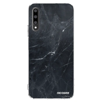 Picasee διαφανής θήκη σιλικόνης Honor 9X Pro - Black marble