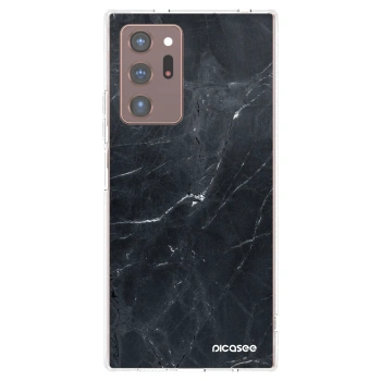 Picasee διαφανής θήκη σιλικόνης Samsung Galaxy Note 20 Ultra - Black marble