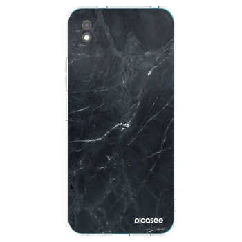 Picasee Μαύρη θήκη σιλικόνης για Xiaomi Redmi 9A - Black marble