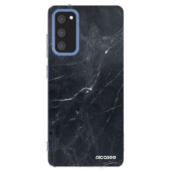 Picasee διαφανής θήκη σιλικόνης Samsung Galaxy S20 FE - Black marble