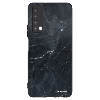 Picasee Μαύρη θήκη σιλικόνης για Huawei P Smart 2021 - Black marble