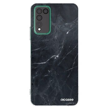 Picasee διαφανής θήκη σιλικόνης Honor 10X Lite - Black marble