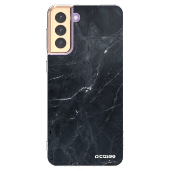 Picasee διαφανής θήκη σιλικόνης Samsung Galaxy S21+ 5G G996F - Black marble