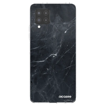 Picasee διαφανής θήκη σιλικόνης Samsung Galaxy A42 A426B - Black marble