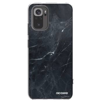 Picasee διαφανής θήκη σιλικόνης Xiaomi Redmi Note 10S - Black marble
