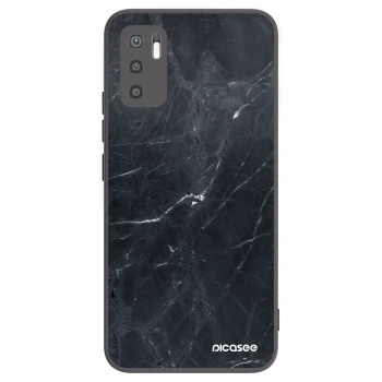 Picasee Μαύρη θήκη σιλικόνης για Xiaomi Redmi Note 10 5G - Black marble